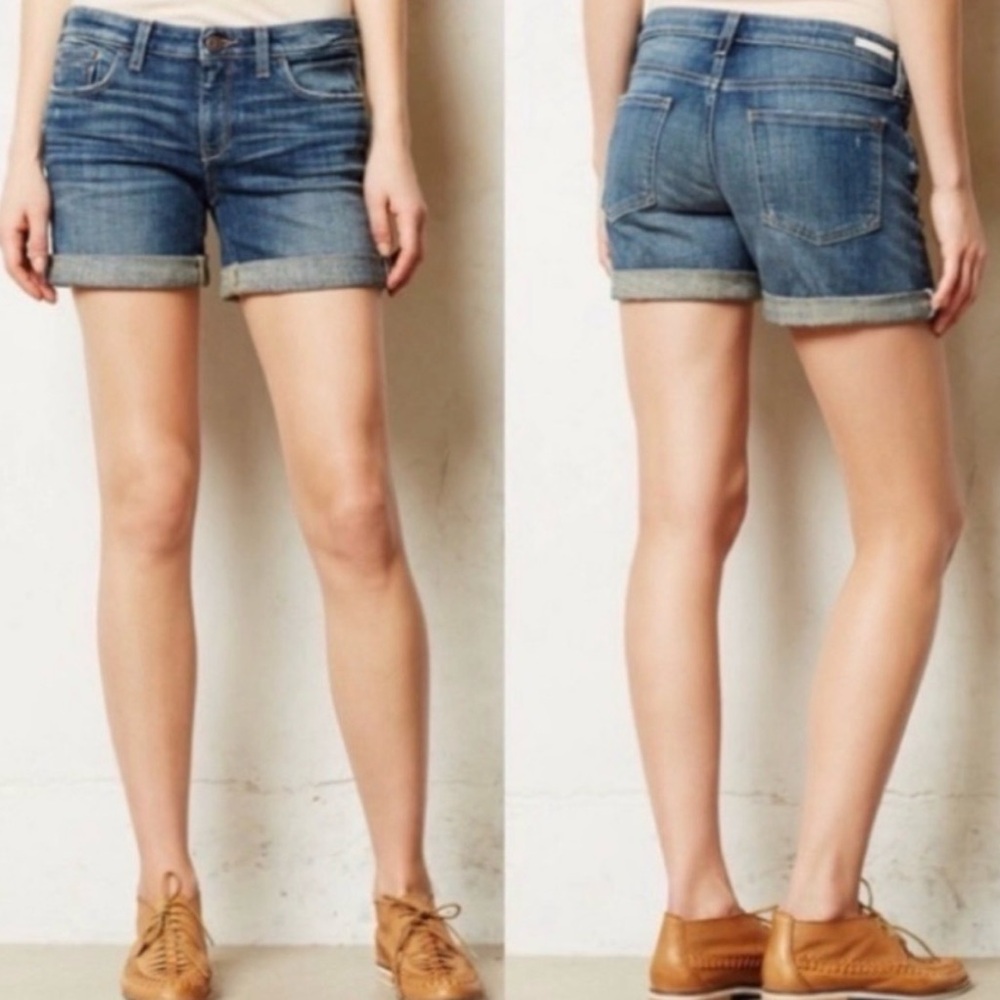 ANTHROPOLOGIE PILCRO AND THE LETTERPRESS
Hyphen Medium Blue Denim Jean Shorts